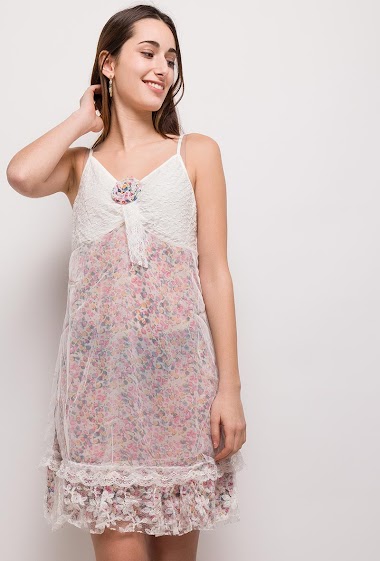 Wholesaler MAR&CO - Dress with printed flowers