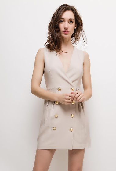 Wholesaler MAR&CO - Dress with gold buttons