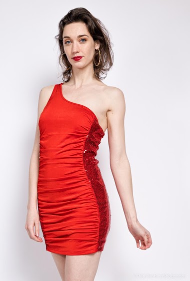 Wholesaler MAR&CO - Draped dress with sequins