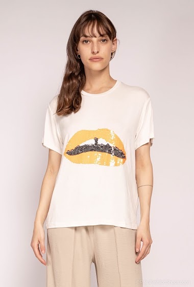 Grossiste MAR&CO - T-shirt à sequins