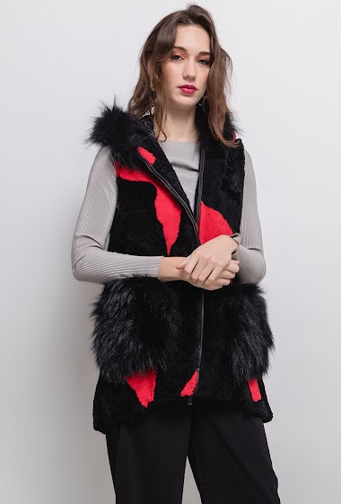 Großhändler MAR&CO - Sleeveless fur jacket