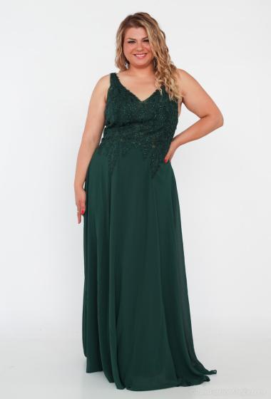Wholesaler Marie June - Plus size smoked evening dress