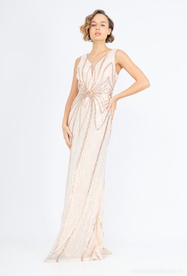 Wholesaler Marie June - Long sequined evening dress