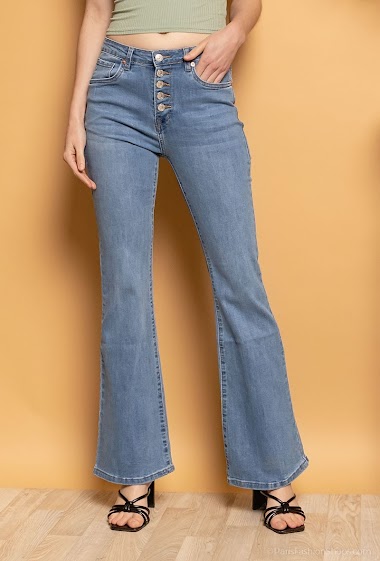 Big size Flared buttoned jeans