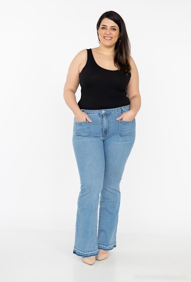 Big size flared jeans