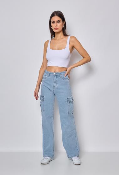 Großhändler Marivy - Weite Cargo-Jeans