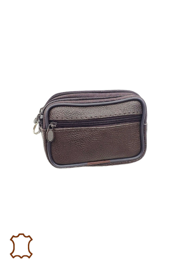Wholesaler Maromax - Double zip leather purse