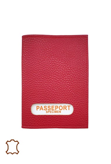 Grossiste Maromax - Étui passeport croûte cuir