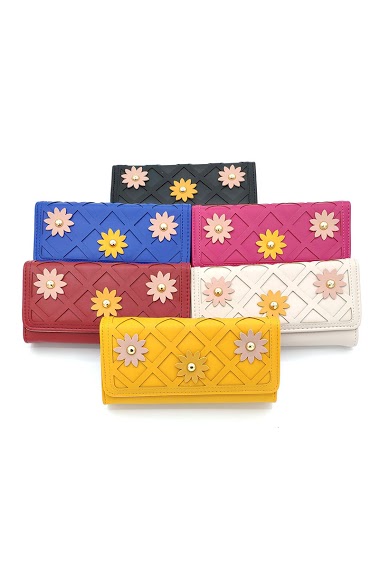 Large flower coin wallet