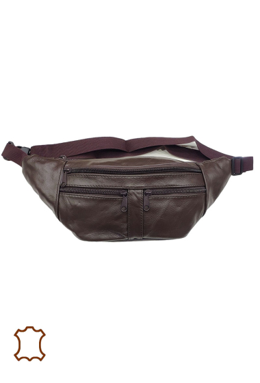Wholesaler Maromax - Large leather fanny pack