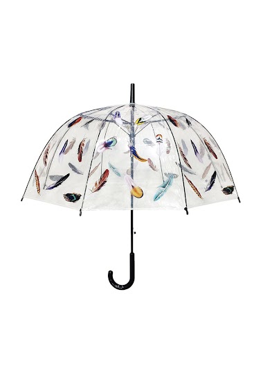 Grossiste Maromax - Parapluie transparent plume