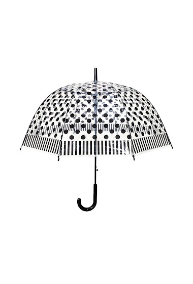 Grossiste Maromax - Parapluie transparent pois
