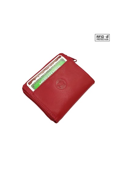 Großhändler Maromax - Small leather rfid wallet