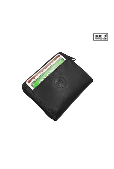 Großhändler Maromax - Small leather rfid wallet