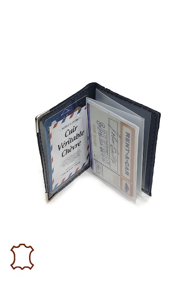 Wholesaler Maromax - Leather accordion card holder