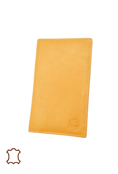 Wholesaler Maromax - Short leather checkbook holder