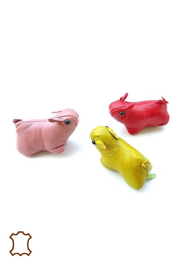 Großhändler Maromax - Leather rabbit animal purse