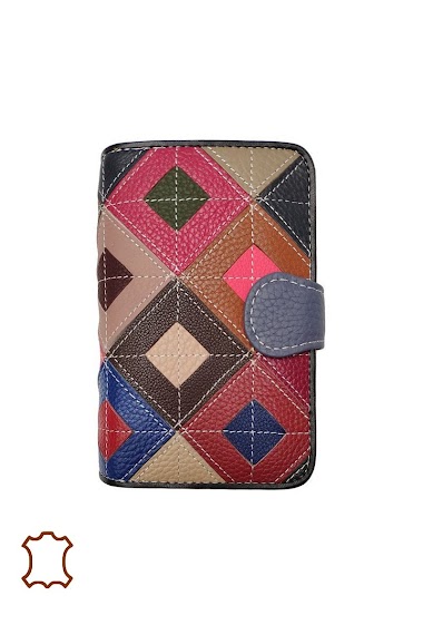 Wholesaler Maromax - Patchwork leather wallet