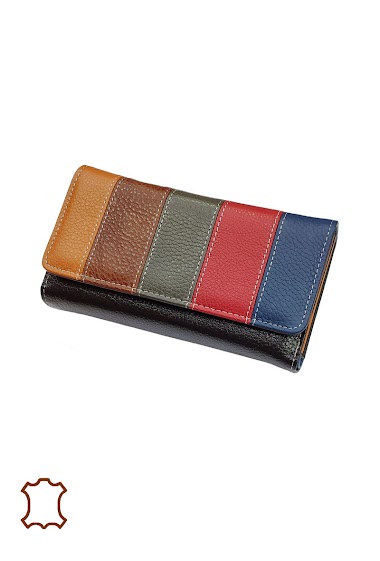 Wholesaler Maromax - Leather patchwork purse
