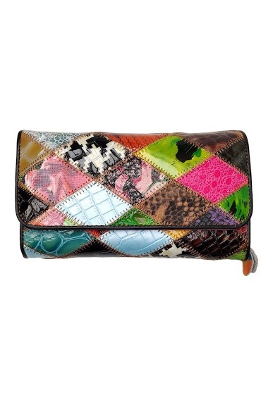 Wholesaler Maromax - Leather patchwork purse