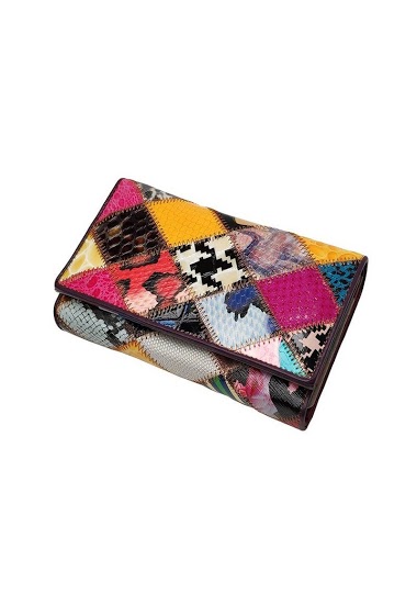 Großhändler Maromax - Leather patchwork purse