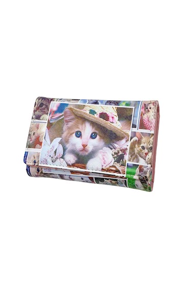 Cat flap coin purse