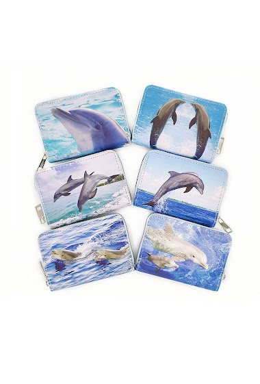 Wholesaler Maromax - Dolphin zip coin purse