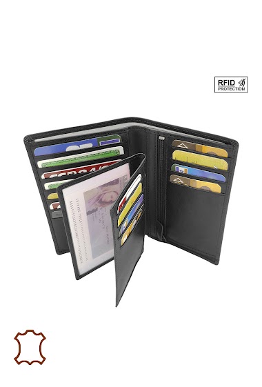 Grossiste Maromax - Portefeuille amovible rfid cuir