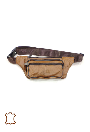 Wholesaler Maromax - Flat cowhide leather fanny pack
