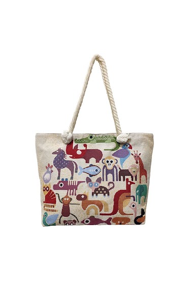 Großhändler Maromax - Animal cotton beach bag