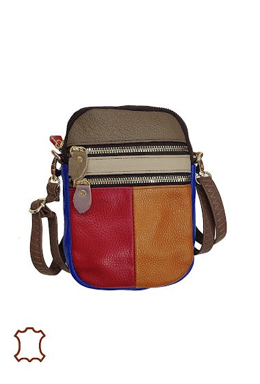 Wholesaler Maromax - Leather patchwork clutch bag