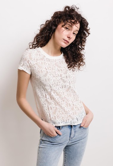 Wholesaler MAR&CO - Transparent lace blouse