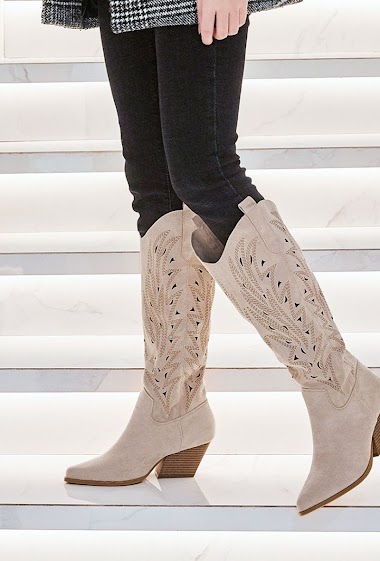 Embroidered western boots