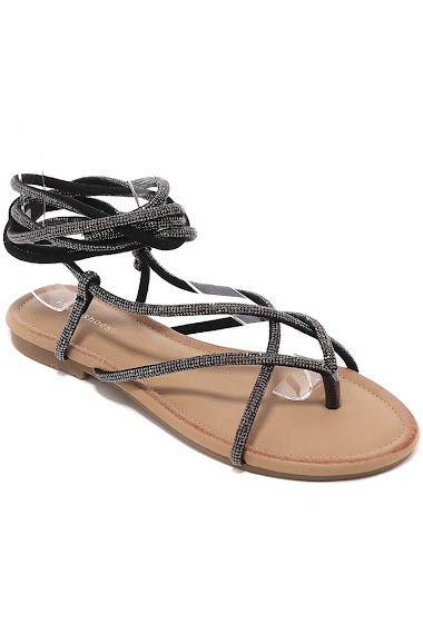 Wholesalers Marquiiz - Crystal sandal with lace up