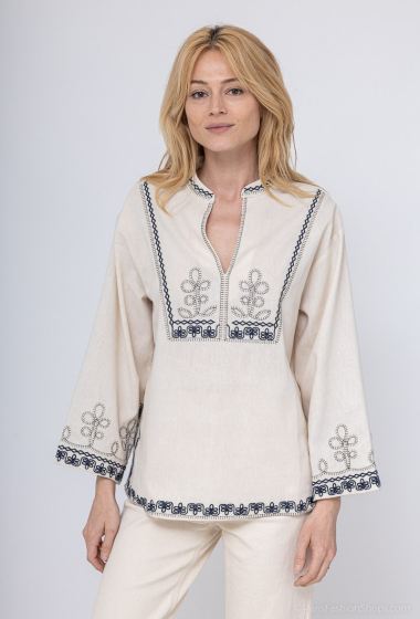 Wholesaler Max & Enjoy (Vêtements) - Linen and cotton blouse