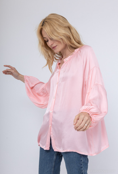 Wholesaler Max & Enjoy (Vêtements) - Plain silk blend blouse