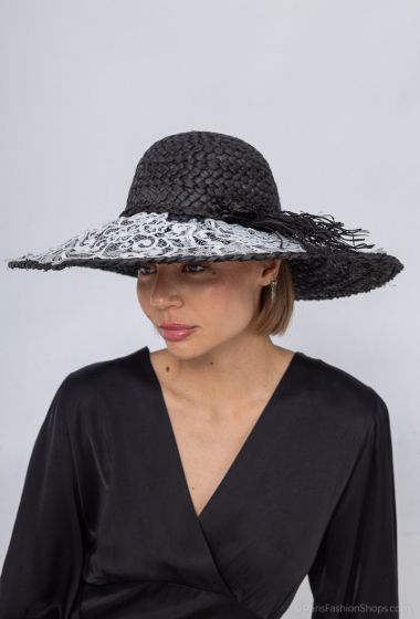 Wholesaler Max & Enjoy (Vêtements) - Lace straw hat