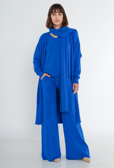Wholesaler Max & Enjoy (Vêtements) - Royal blue seamless knit set