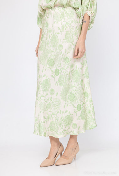 Wholesaler Max & Enjoy (Vêtements) - Floral printed silk skirt