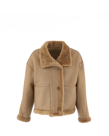 Wholesaler Max & Enjoy (Vêtements) - Short reversible faux fur coats