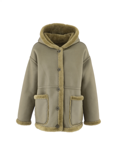 Wholesaler Max & Enjoy (Vêtements) - Long coats with reversible faux fur hood