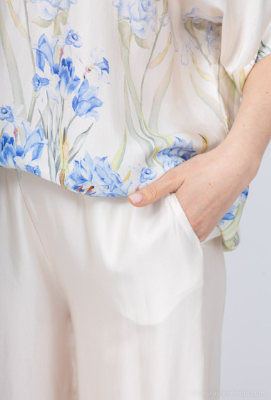 Wholesaler Max & Enjoy (Vêtements) - Flowy floral patterned pants