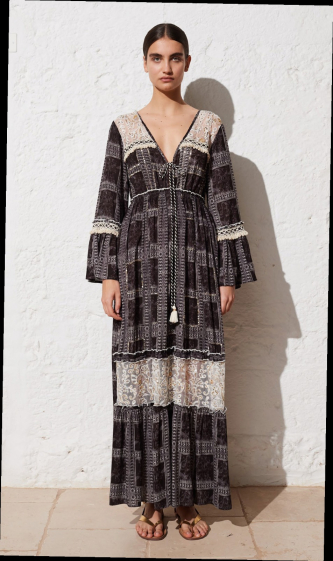 Wholesaler Max & Enjoy (Vêtements) - Bohemian dress in Viscose