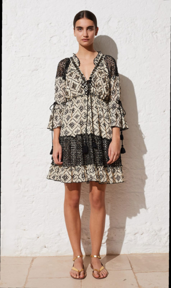 Wholesaler Max & Enjoy (Vêtements) - Bohemian-style cotton dress