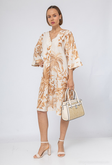 Wholesaler Max & Enjoy (Vêtements) - Printed Linen Dress