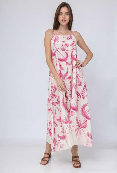 Wholesaler Max & Enjoy (Vêtements) - Flared printed linen dress