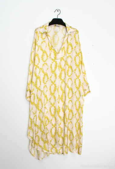 Grossiste Max & Enjoy (Vêtements) - Robe fluide imprimée avec soie