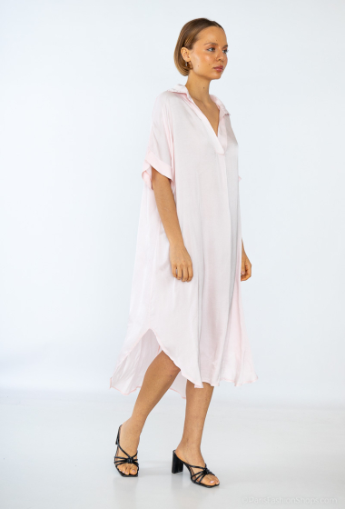 Wholesaler Max & Enjoy (Vêtements) - Plain flowing silk blend dress