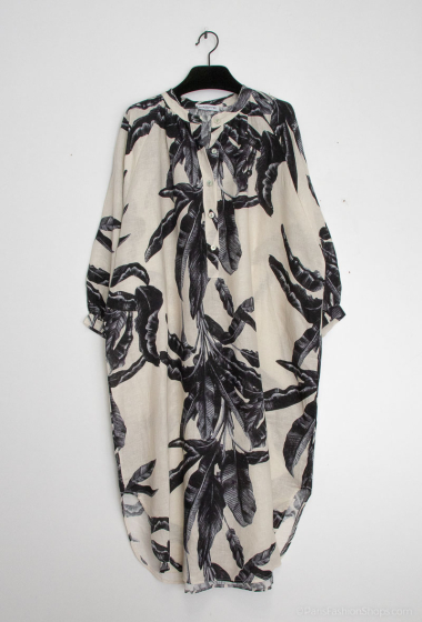 Wholesaler Max & Enjoy (Vêtements) - Printed LINEN dress