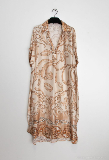 Wholesaler Max & Enjoy (Vêtements) - Printed silk-blend dress